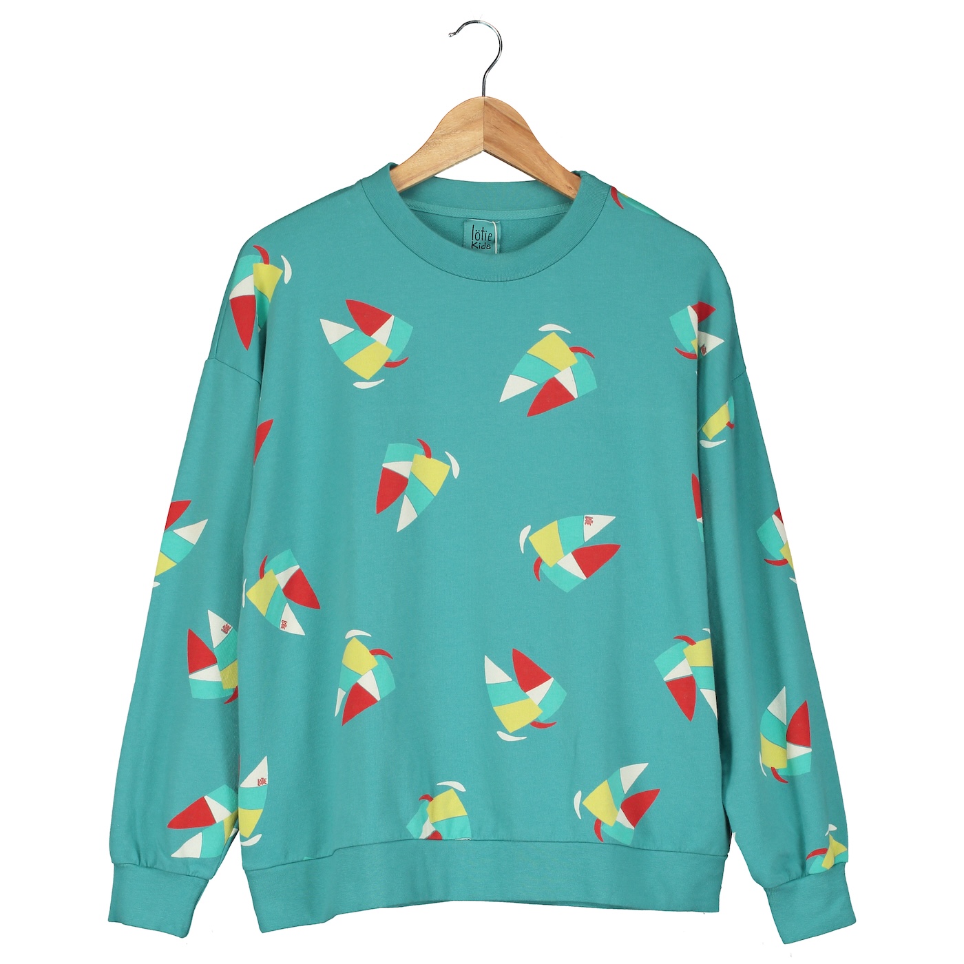 Woman sweatshirt windsurf organic cotton
