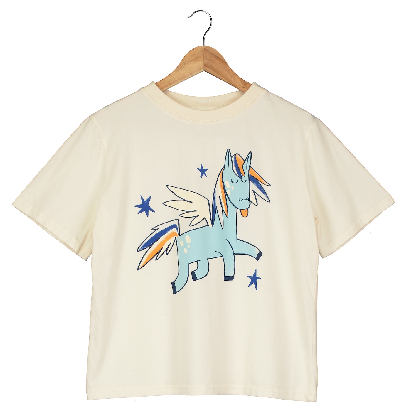 Woman tshirt pegasus organic cotton