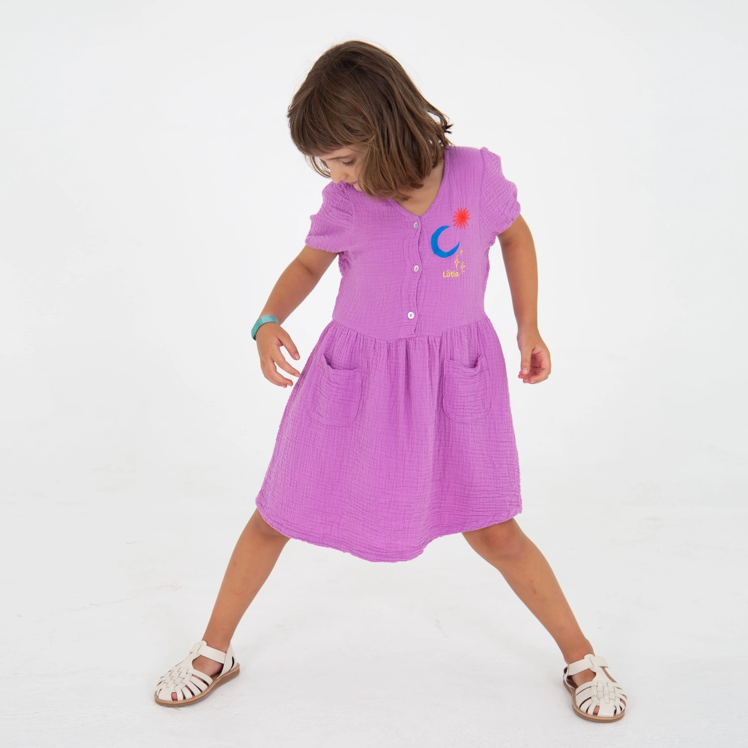SUN & STARS MAGENTA WOVEN DRESS